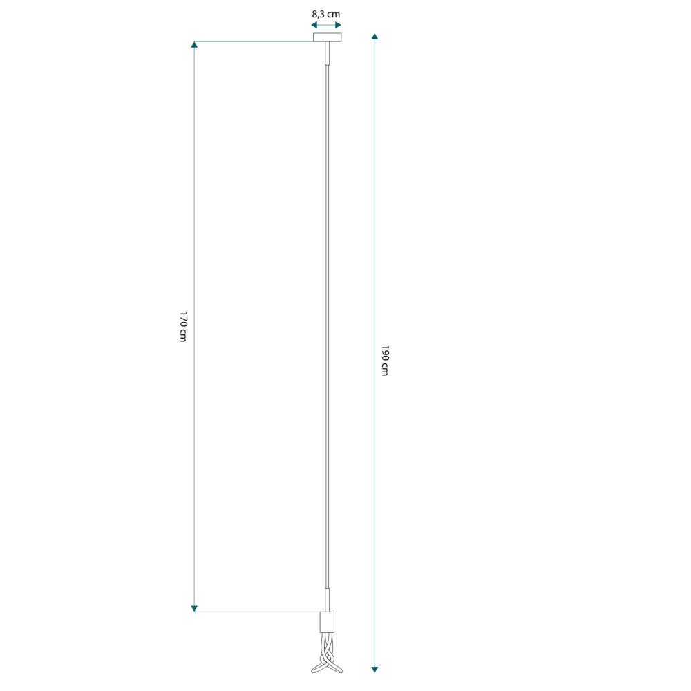 Lampada a sospensione in legno 121 cm con LED con telecomando - Ajdin